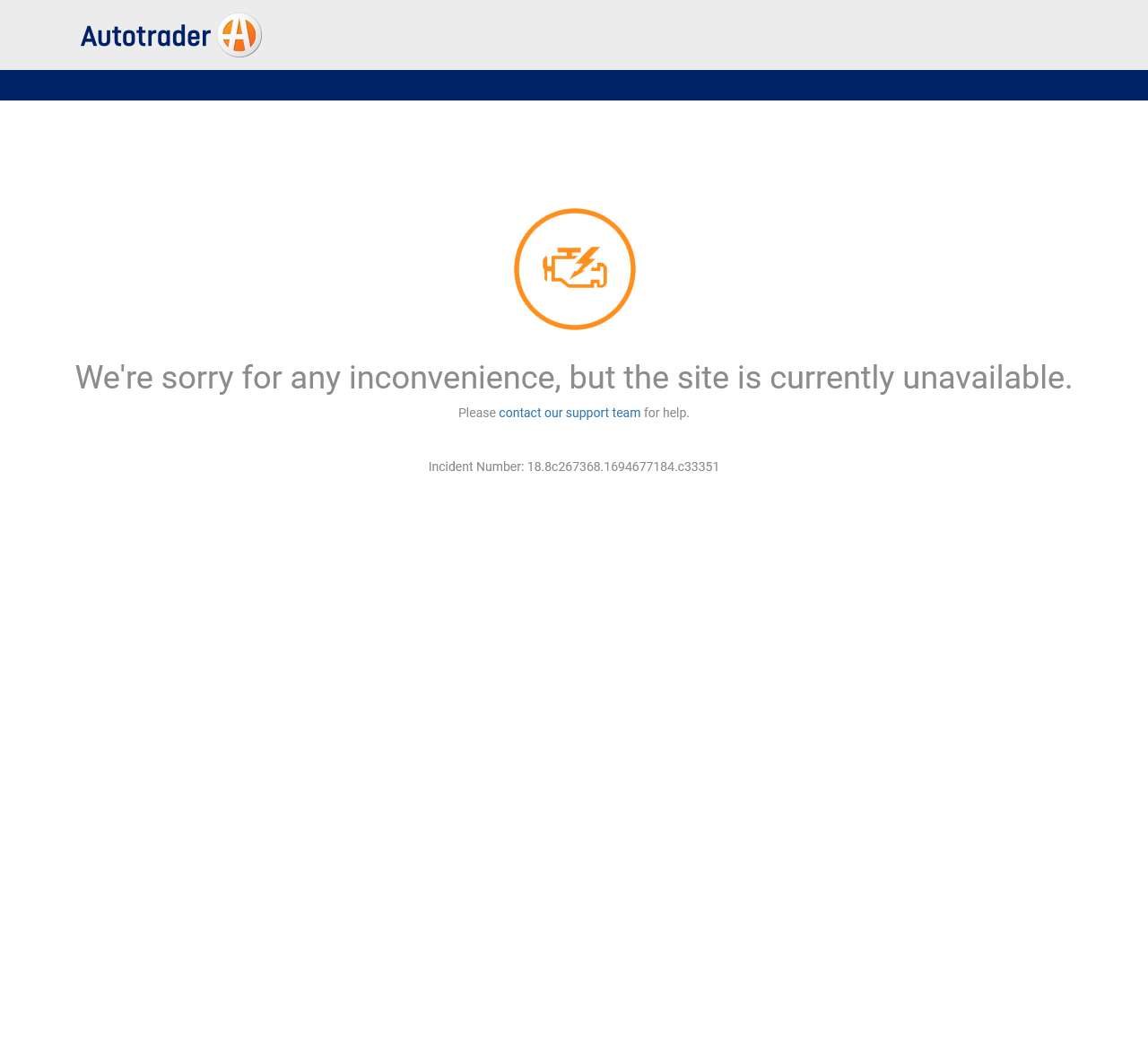 Autotrader - page unavailable