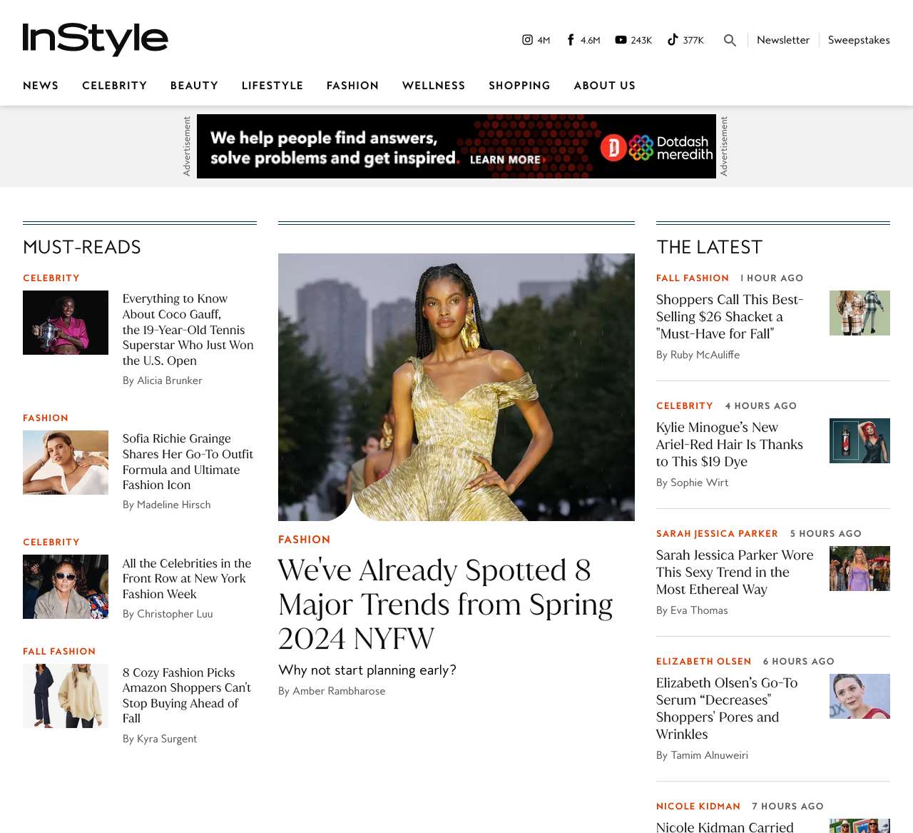 InStyle: Beauty Tips, Celebrity Style and Fashion Advice