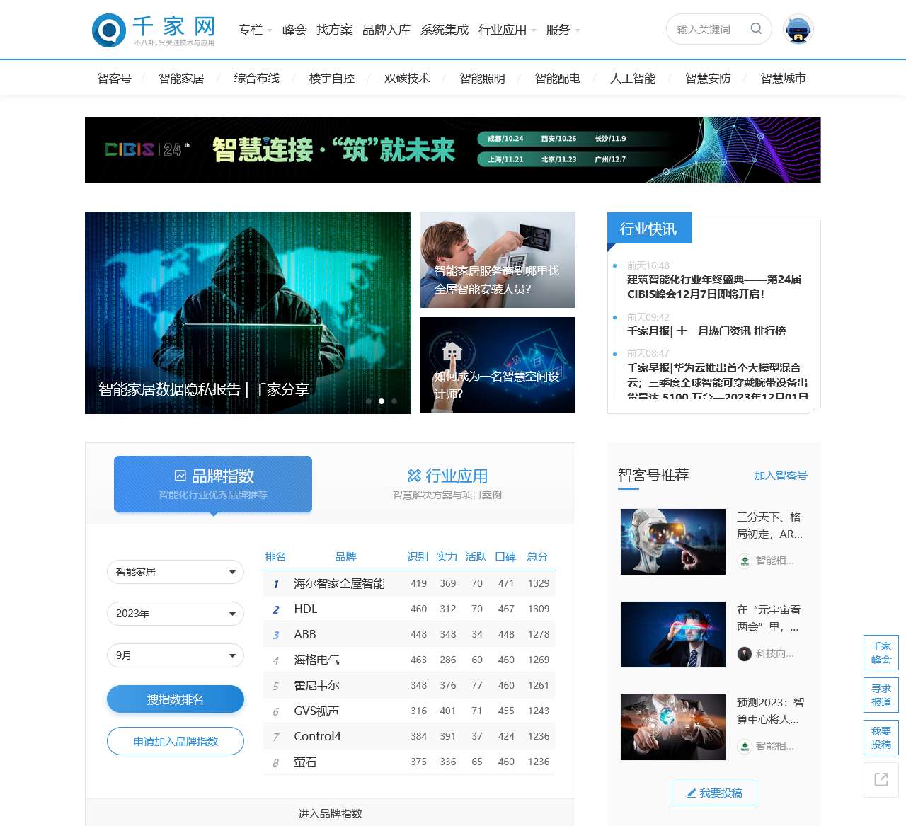 千家网_智能建筑、智能家居、智慧人居场景方案首选平台