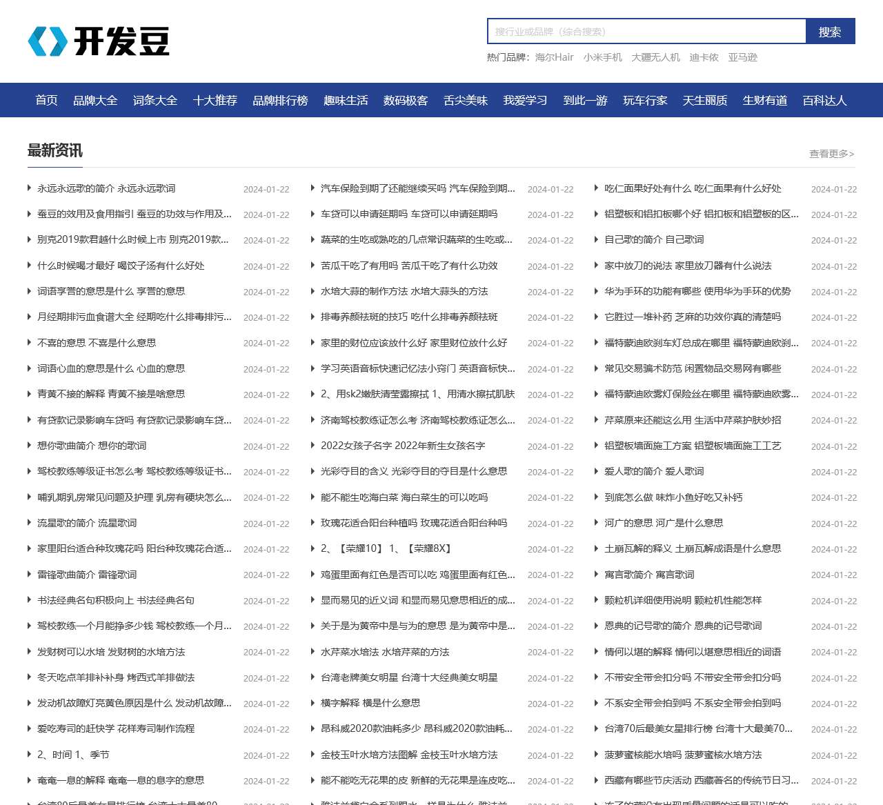 网站模板-帝国CMS模板-开发豆源码