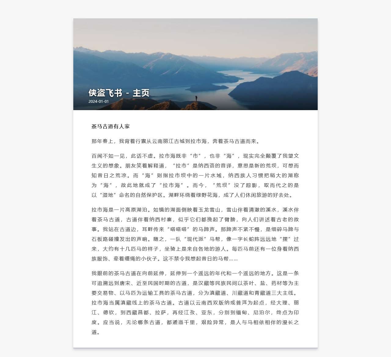 侠盗飞书 - 主页