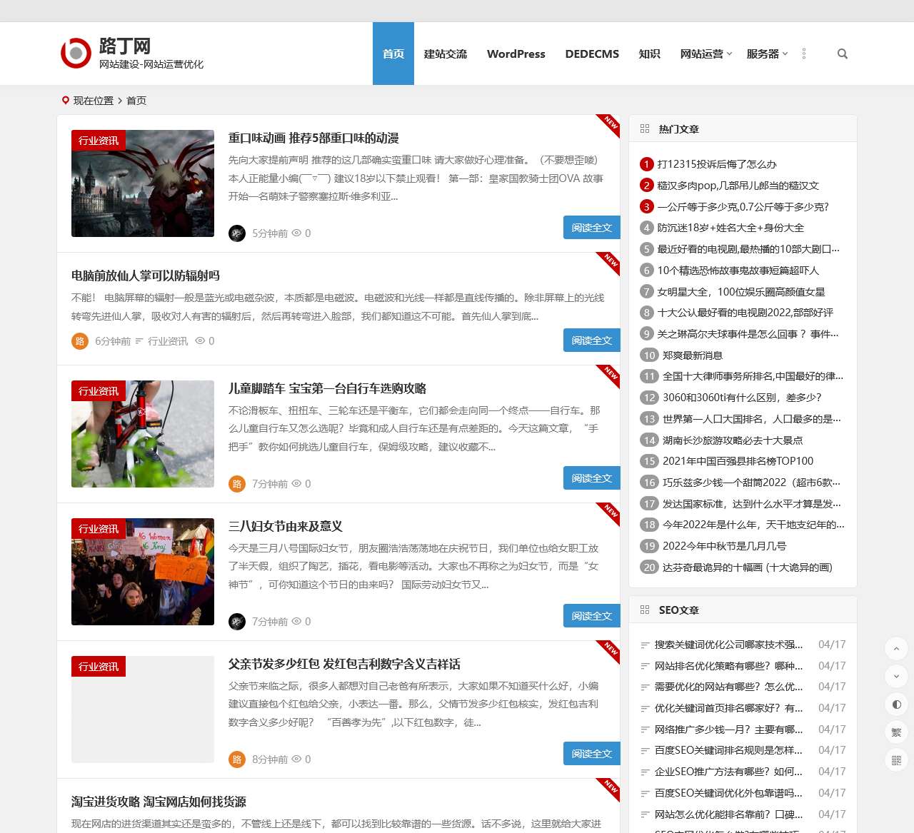 路丁网 | 网站建设-网站运营优化
