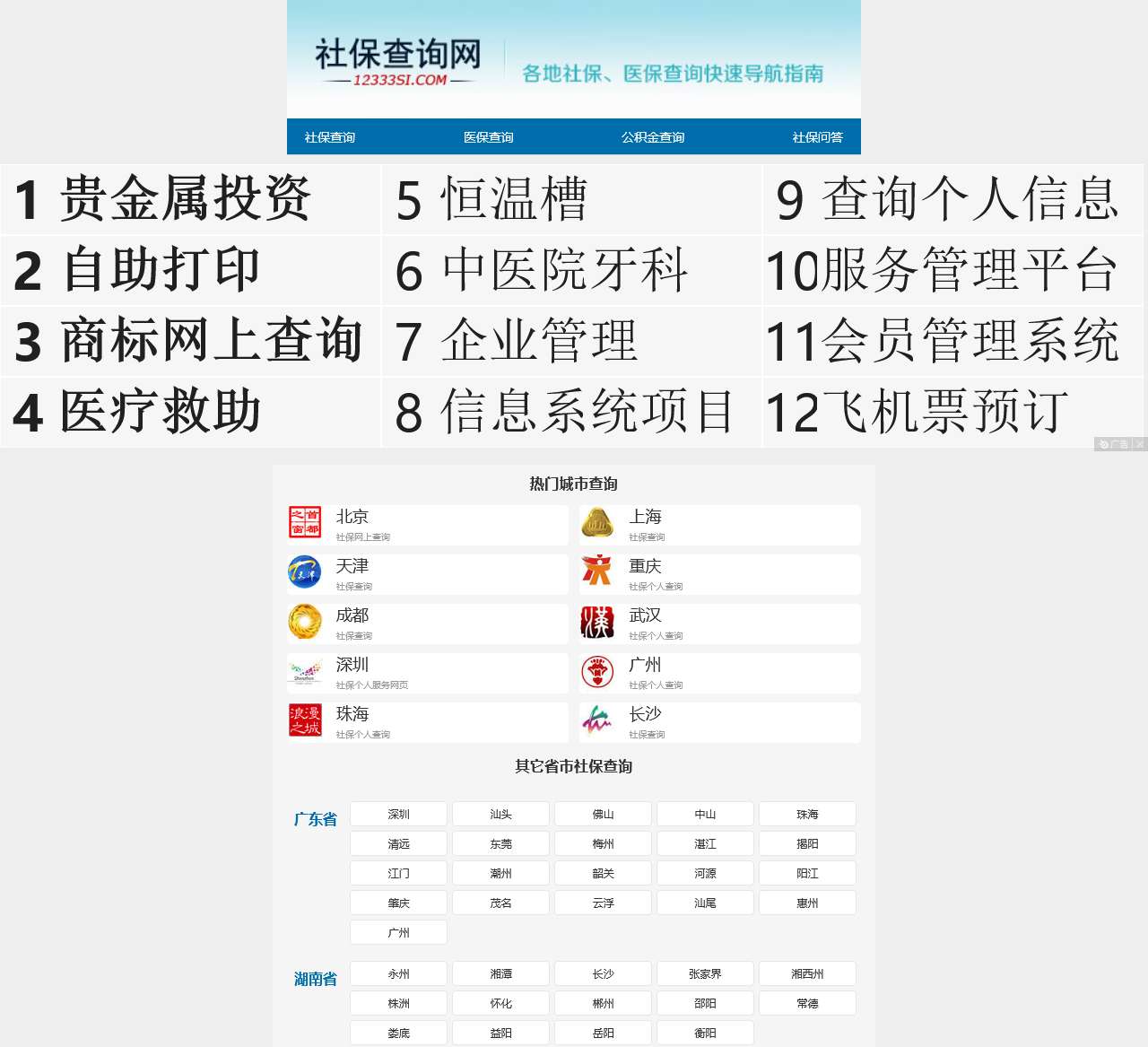 12333社保查询-医保社保卡个人账户网上查询