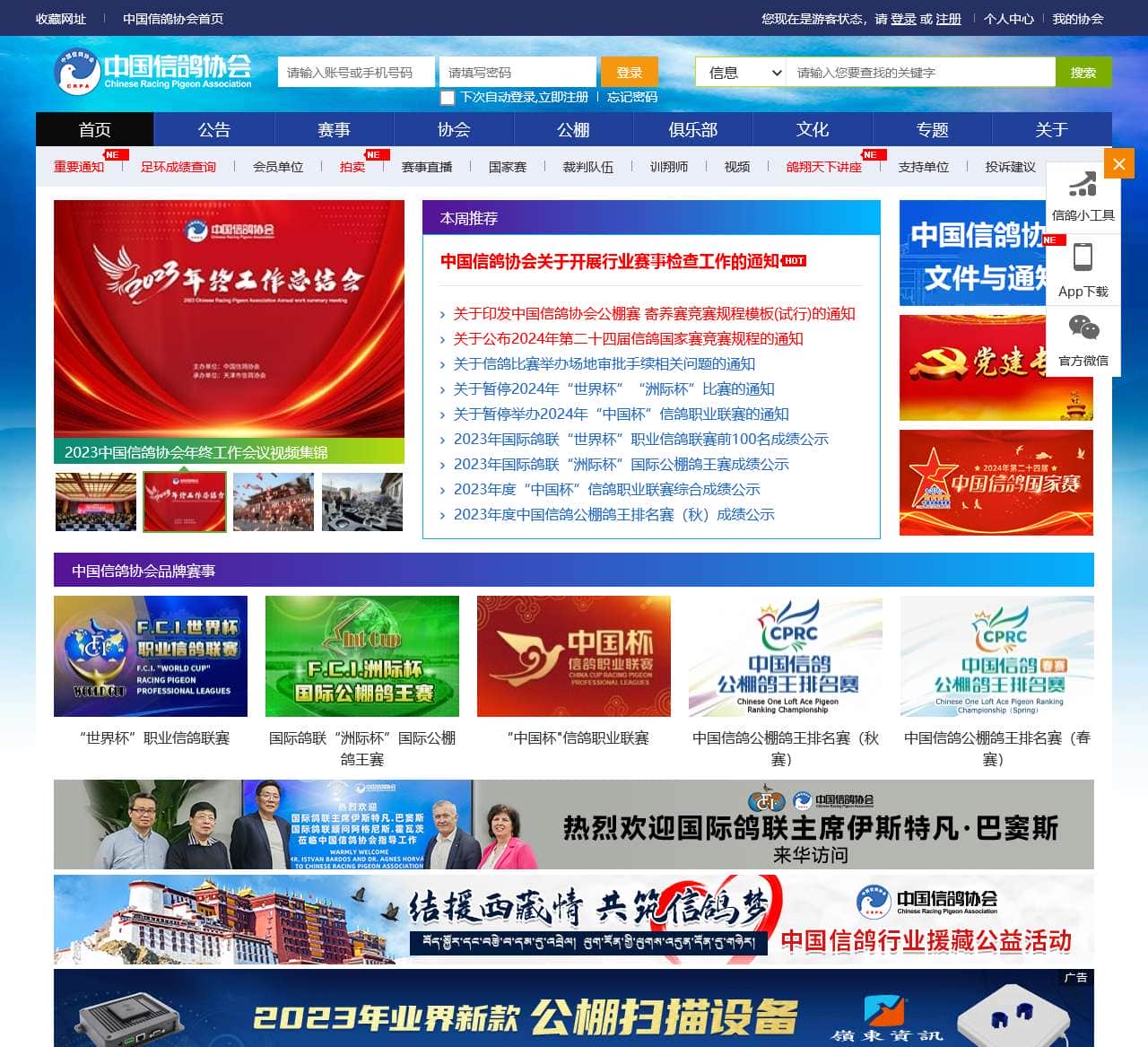 中国信鸽协会