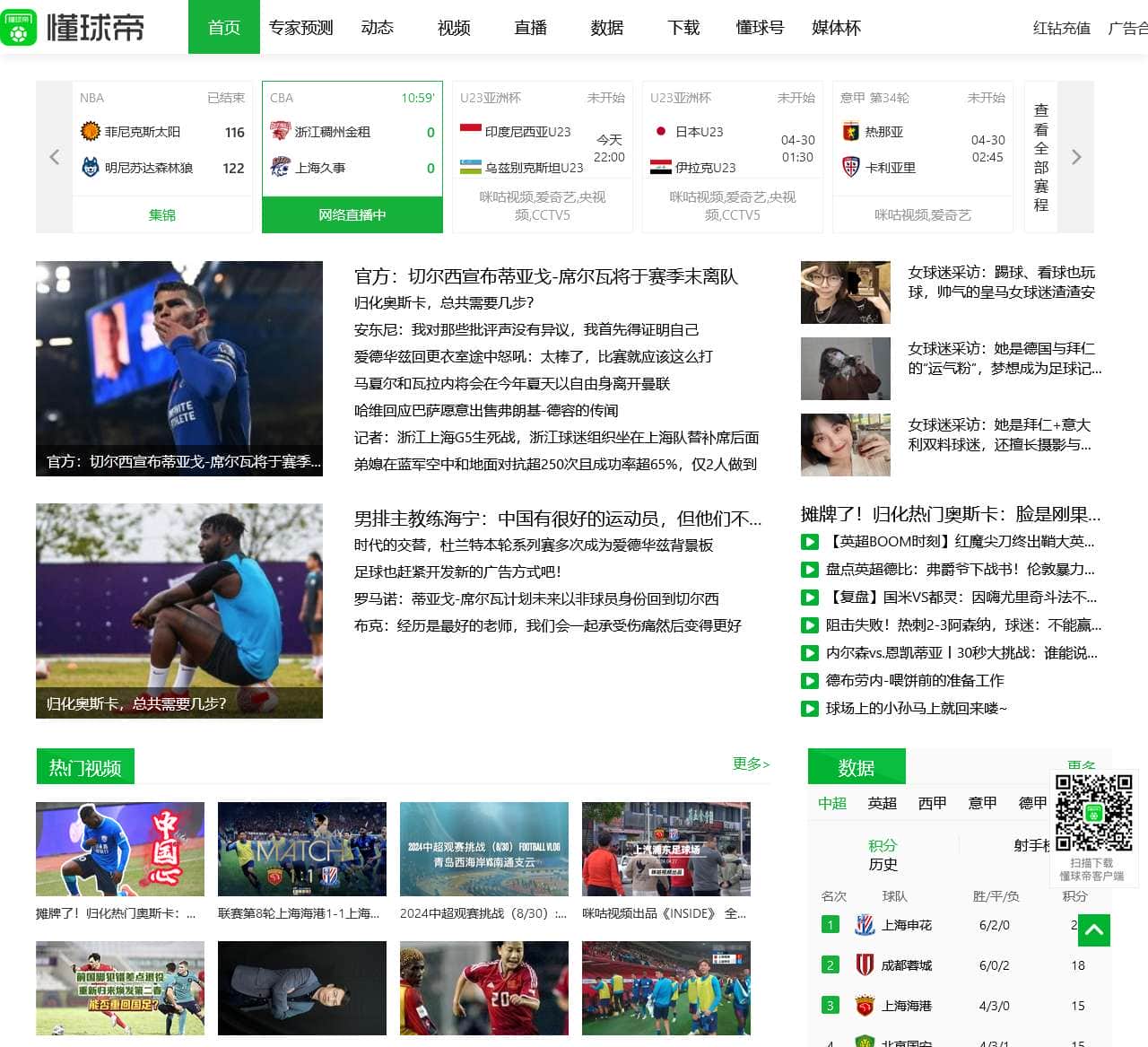 足球动态,足球资讯,足球集锦,足球直播_懂球帝_懂不懂球都用懂球帝_专业权威的足球网站