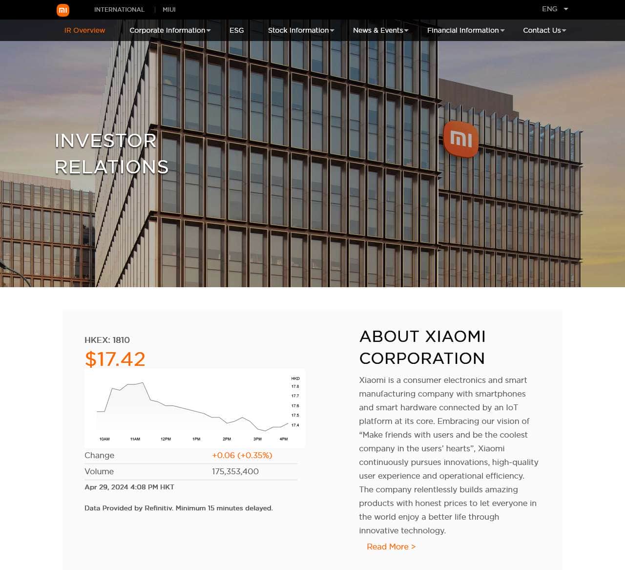 Investor Relations | Xiaomi Corporation