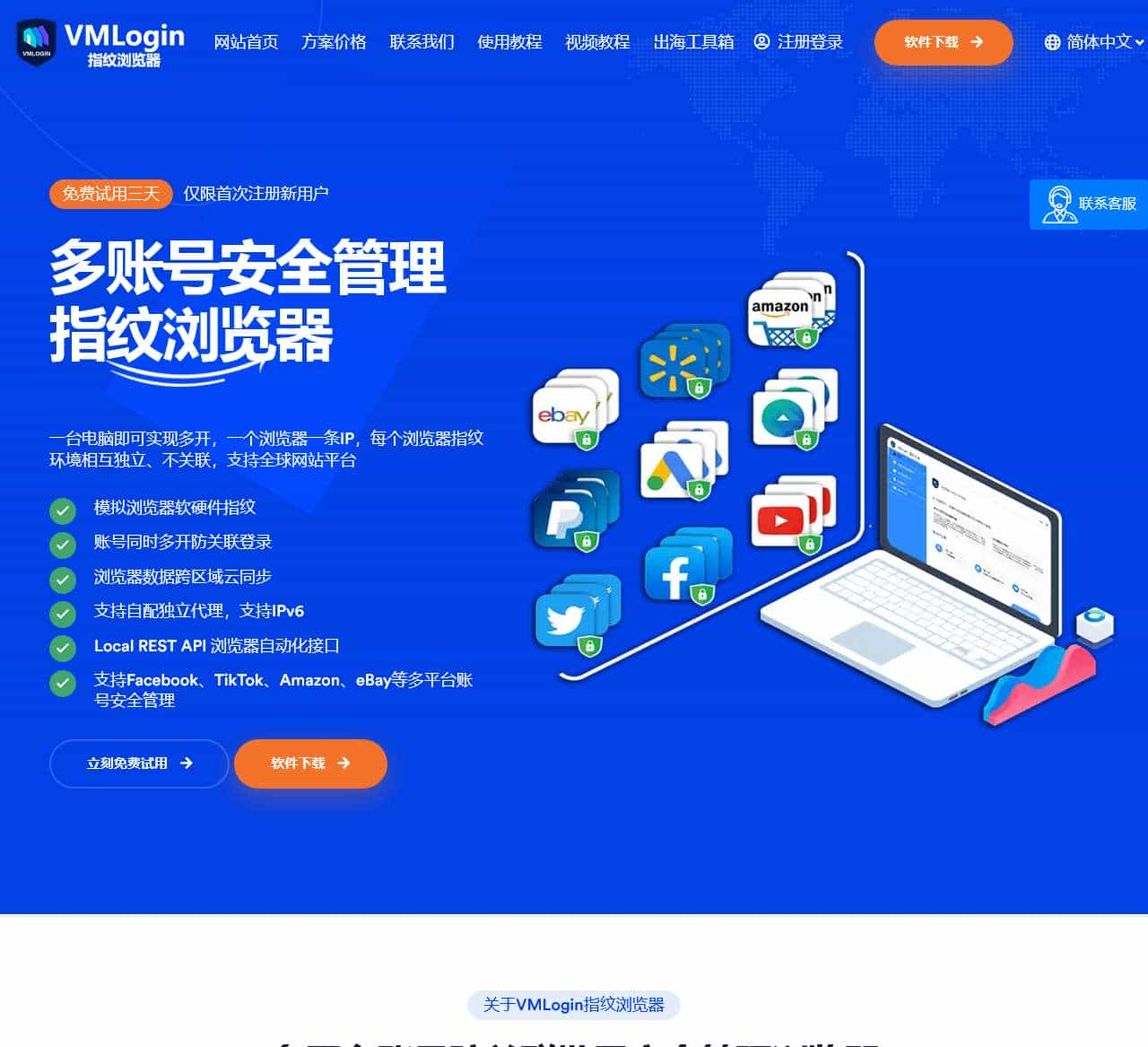 VMLogin指纹浏览器官网-多平台账号矩阵管理,跨境电商浏览器