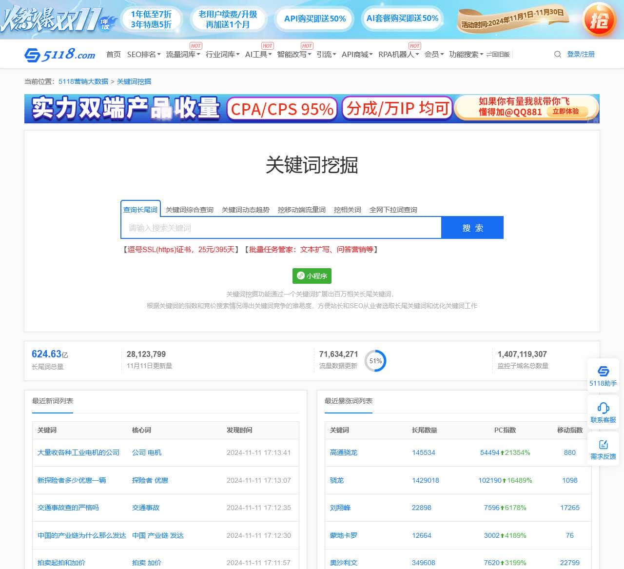长尾关键词挖掘