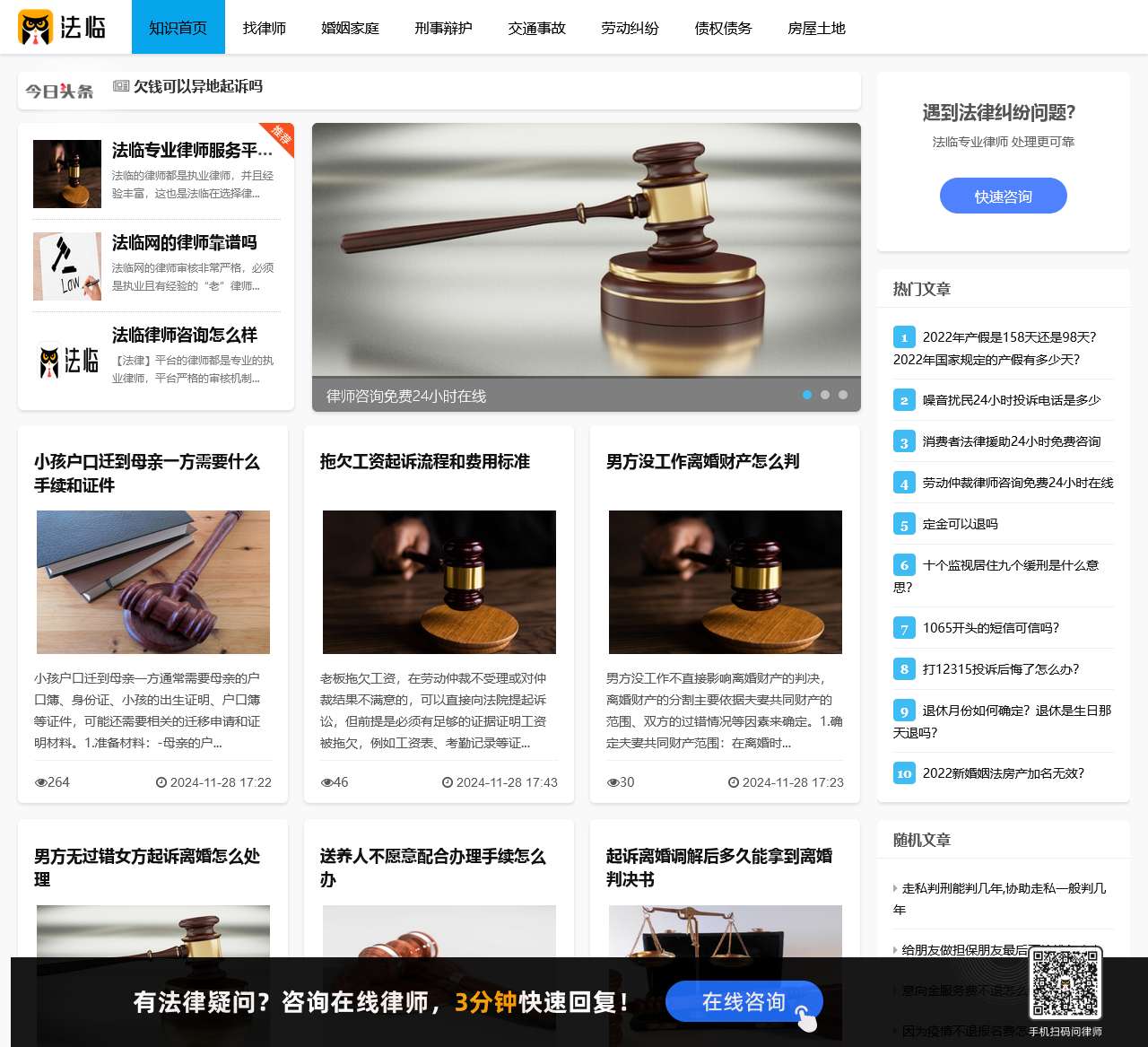 法临说法