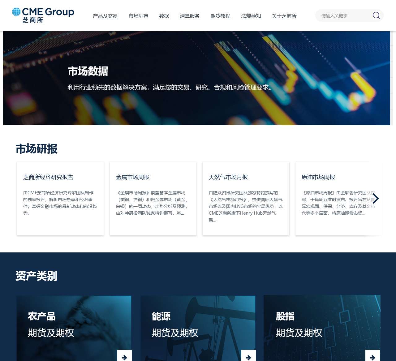 CME Group芝商所官网