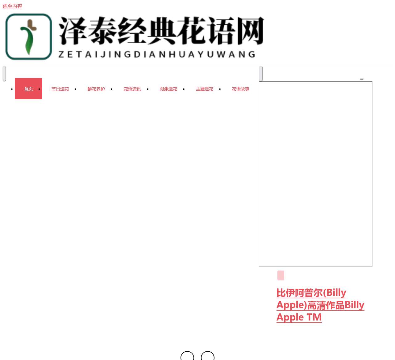 泽泰经典花语网