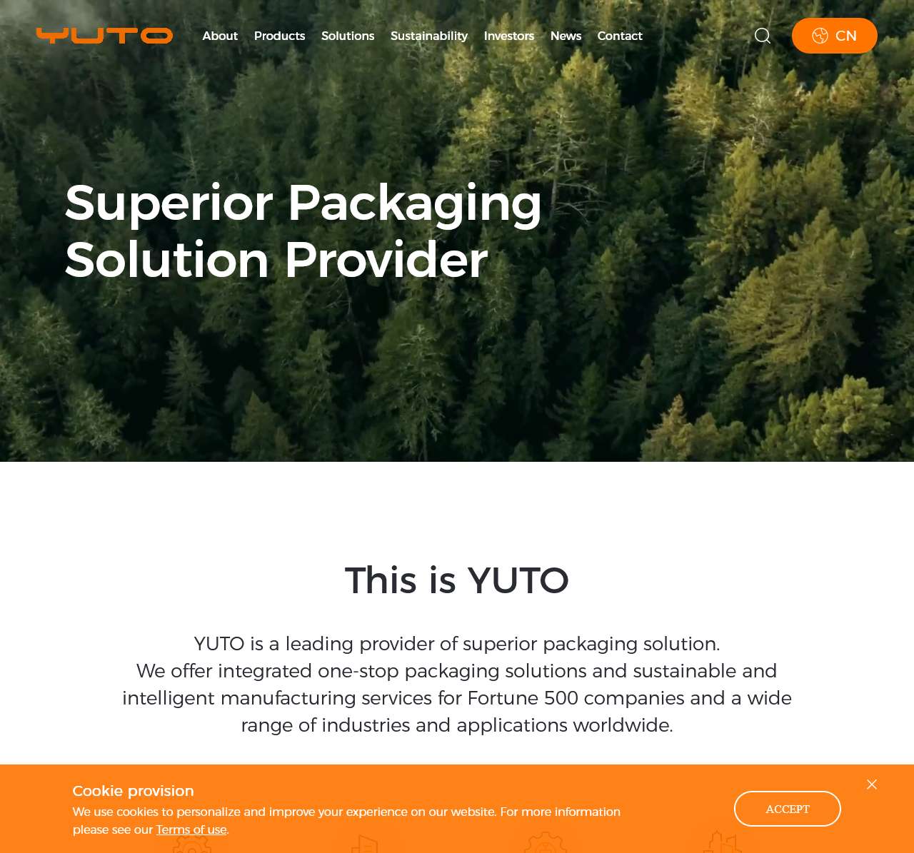 YUTO: Superior Packaging Solution Provider